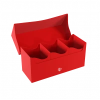Ilustracja produktu Gamegenic: Triple Deck Holder 300+ XL - Potrójne Pudełko na Karty - Red